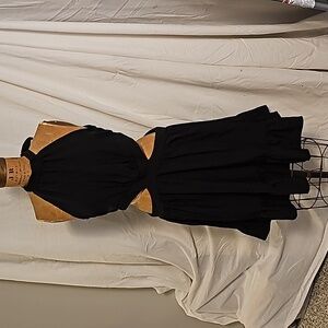 Shein Cutaway side Halter dress. Black. Size Medium.